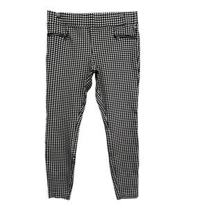 Old Navy Houndstooth Stevie Pants Size Medium Black and White Career Business